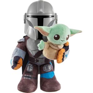 Mattel Star Wars The Mandalorian and Grogu Pack 2 Plush Toys 28cm Mattel Star Wars The Mandalorian and Grogu Pack 2 Plush Toys 28cm