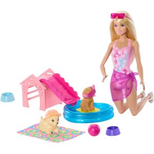 Barbie JBF35 Welpen Pool Party Puppe - Puppe Barbie JBF35 Welpen Pool Party Puppe - Puppe