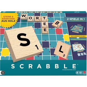 Mattel Scrabble Holz Brettspiel - 2-in-1 für 8+ Jahre Mattel Scrabble Holz Brettspiel - 2-in-1 für 8+ Jahre