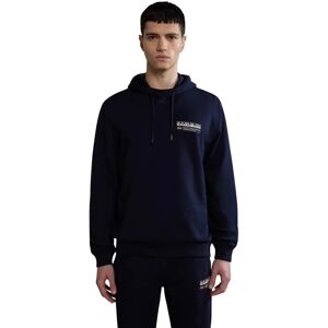 Felpa con cappuccio Napapijri Kasba Blu Navy - Uomo - Cotone - Vestibilità regolare Felpa con cappuccio Napapijri Kasba Blu Navy - Uomo - Cotone - Vestibilità regolare