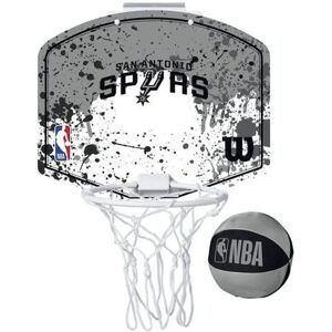 Wilson NBA Spurs Mini Hoop - Basketball Backboard, Grey Wilson NBA Spurs Mini Hoop - Basketball Backboard, Grey