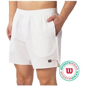 Wilson Tournament Short 7" - Helderwit Tennisshorts Wilson Tournament Short 7" - Helderwit Tennisshorts