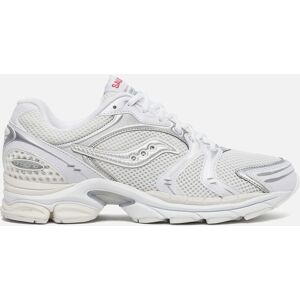 Saucony White Progrid Triumph 4 Sneakers - WHITE/SILVER - Men's Size 8 Saucony White Progrid Triumph 4 Sneakers - WHITE/SILVER - Men's Size 8