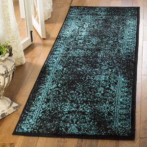 Safavieh - Adirondack - Noir/Turquoise - 75x180cm - Tapis - Publicité Safavieh - Adirondack - Noir/Turquoise - 75x180cm - Tapis - Publicité