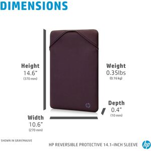 HP Mauve 14.1-inch Reversible Laptop Sleeve - Laptop Sleeve HP Mauve 14.1-inch Reversible Laptop Sleeve - Laptop Sleeve