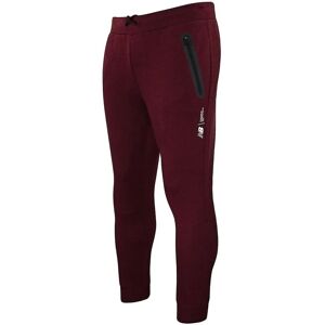 New Balance Burgundy Men's Fleece Track Pants - Sporty & Comfortable New Balance Burgundy Men's Fleece Track Pants - Sporty & Comfortable