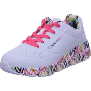 Skechers Weiße Turnschuhe - Casual Schuh mit Herz-Design Skechers Weiße Turnschuhe - Casual Schuh mit Herz-Design