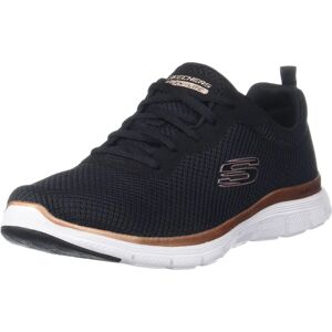 Skechers Black Rose Gold Flex Appeal 40 Sneaker - Sneaker Skechers Black Rose Gold Flex Appeal 40 Sneaker - Sneaker