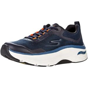 Skechers Mens Max Cushioning Arch Fit Navy Orange - Shoes Skechers Mens Max Cushioning Arch Fit Navy Orange - Shoes