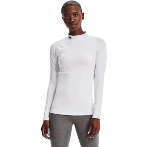 Under Armour Womens ColdGear Authentics Mock Neck - White/Black - XL Under Armour Womens ColdGear Authentics Mock Neck - White/Black - XL