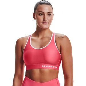 Under Armour HeatGear Mid Keyhole Womens Pink Sports Bra - Sports Bra Under Armour HeatGear Mid Keyhole Womens Pink Sports Bra - Sports Bra