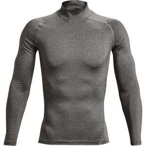 Under Armour HeatGear Baselayer High Neck Long Sleeve - Gray - Men Under Armour HeatGear Baselayer High Neck Long Sleeve - Gray - Men