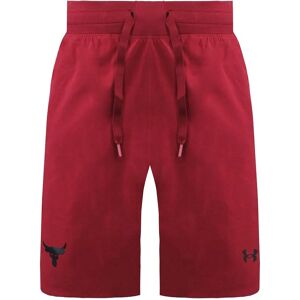 Under Armour X Project Rock Red Shorts - Moisture-wicking, 4-way stretch, Secure pocket Under Armour X Project Rock Red Shorts - Moisture-wicking, 4-way stretch, Secure pocket