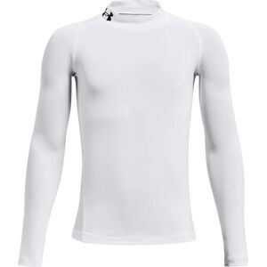Under Armour Boys HeatGear Armour Mock Long Sleeve White / Black - Long Sleeve Baselayer Under Armour Boys HeatGear Armour Mock Long Sleeve White / Black - Long Sleeve Baselayer