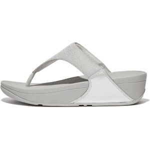 Fitflop Lulu Shimmerlux Sandales à lanière argentées Fitflop Lulu Shimmerlux Sandales à lanière argentées