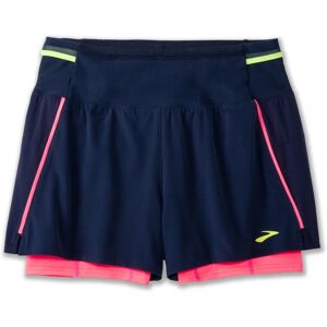 Brooks High Point 3" 2-in-1 Shorts - Trail-Ready, Navy/Neo Pink Brooks High Point 3" 2-in-1 Shorts - Trail-Ready, Navy/Neo Pink
