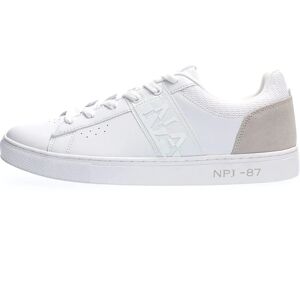 Napapijri Witte Polyester Sneakers - Heren Schoenen - Casual - Sport - EU43 Napapijri Witte Polyester Sneakers - Heren Schoenen - Casual - Sport - EU43