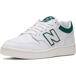 New Balance BB480LV1 Sneakers - Leather, Green & White - Casual New Balance BB480LV1 Sneakers - Leather, Green & White - Casual