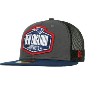 New Era Draft21 Patriots Cap - Fitted, Flat Brim, Anthracite New Era Draft21 Patriots Cap - Fitted, Flat Brim, Anthracite