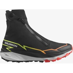 Salomon Unisex Winter Cross Spike Black/fiery Coral/safety Yellow - Trail Running Shoes Salomon Unisex Winter Cross Spike Black/fiery Coral/safety Yellow - Trail Running Shoes
