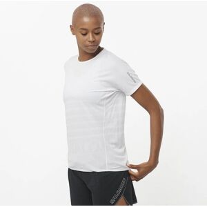 Salomon Kvinde Sense Aero Grafisk T-shirt Hvid L - T-shirt Salomon Kvinde Sense Aero Grafisk T-shirt Hvid L - T-shirt