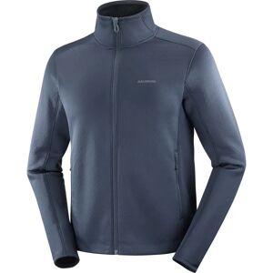 Salomon Outline Warm Fz Fleece M Blue Nights - Fleecejakke Salomon Outline Warm Fz Fleece M Blue Nights - Fleecejakke