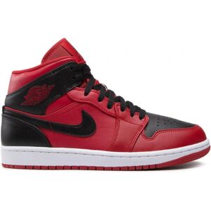 Nike Jordan 1 Mid Reverse Bred - Baskets Rouge-Noir - Publicité Nike Jordan 1 Mid Reverse Bred - Baskets Rouge-Noir - Publicité