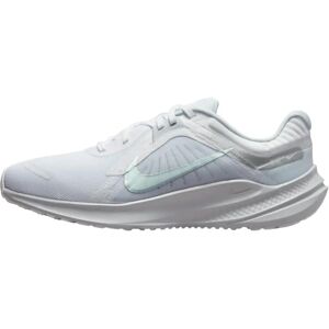 Nike Womens Quest 5 White/Silver Running Trainers - Sneakers Nike Womens Quest 5 White/Silver Running Trainers - Sneakers