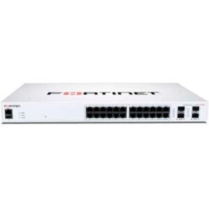 Fortinet FS-124F-POE Gigabit Ethernet PoE Nätverksswitch - 1U Vit Fortinet FS-124F-POE Gigabit Ethernet PoE Nätverksswitch - 1U Vit