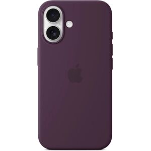 Apple Silicone Case with MagSafe (iPhone 16) - Plum Apple Silicone Case with MagSafe (iPhone 16) - Plum