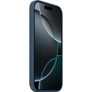 Coque en silicone Apple avec MagSafe (iPhone 16 Pro) - Denim - Publicité Coque en silicone Apple avec MagSafe (iPhone 16 Pro) - Denim - Publicité