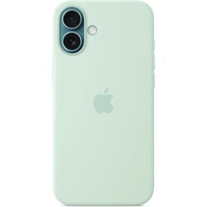 Capa de silicone aquamarine para iPhone 16 Plus com MagSafe Capa de silicone aquamarine para iPhone 16 Plus com MagSafe