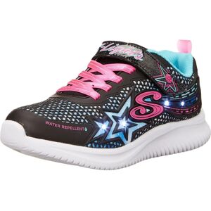 Skechers Jumpsters Wishful Star Light Up Trainers - Black/Pink - Kids Skechers Jumpsters Wishful Star Light Up Trainers - Black/Pink - Kids