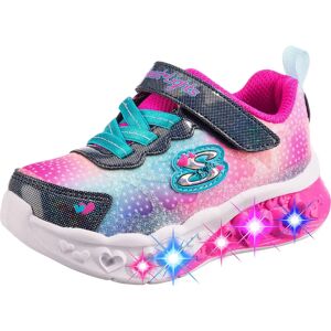 Skechers Pink Navy Multi Kids Flutter Heart Lights Sneakers - All Year Skechers Pink Navy Multi Kids Flutter Heart Lights Sneakers - All Year