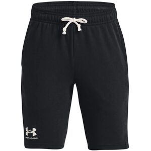 Shorts Under Armour Rival Terry Negru / Gri Mod / Alb Onix YXL - Șorturi Shorts Under Armour Rival Terry Negru / Gri Mod / Alb Onix YXL - Șorturi