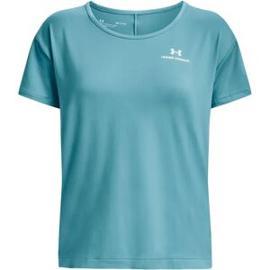 Under Armour Rush Energy Core Short Sleeve - Gletsjerblauw / Wit Under Armour Rush Energy Core Short Sleeve - Gletsjerblauw / Wit