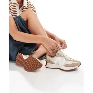 New Balance MS327 Suede Trainers - Oatmeal White - Sneaker New Balance MS327 Suede Trainers - Oatmeal White - Sneaker