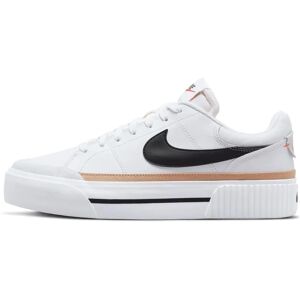 Nike Chaussures WMNS Court Legacy Lift pour Femme - Blanc Noir Chanvre Orange - Baskets - Publicité Nike Chaussures WMNS Court Legacy Lift pour Femme - Blanc Noir Chanvre Orange - Baskets - Publicité