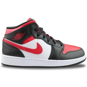 Nike Børn Jordan 1 Mid Sort Fire Red - Børnesko Nike Børn Jordan 1 Mid Sort Fire Red - Børnesko