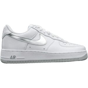 Nike Air Force 1 Low Retro Hvid / Metallisk Sølv / Metallisk Guld - Sneakers Nike Air Force 1 Low Retro Hvid / Metallisk Sølv / Metallisk Guld - Sneakers