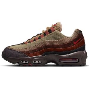 Nike Air Max 95 Brown Basalt/University Red Sneakers - Sneaker Nike Air Max 95 Brown Basalt/University Red Sneakers - Sneaker