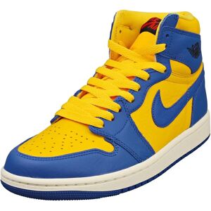 Nike Jordan Reverse Laney Sneakers - Leather, Blue & Yellow, UK 7 Nike Jordan Reverse Laney Sneakers - Leather, Blue & Yellow, UK 7