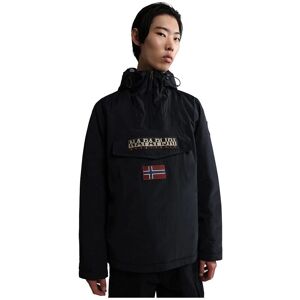 Napapijri Rainforest Winter 3 Black Hooded Anorak Jacket - Jacket Napapijri Rainforest Winter 3 Black Hooded Anorak Jacket - Jacket
