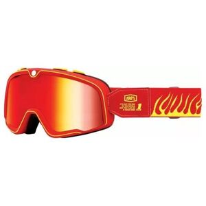 100% Barstow Death Spray Fire Motocross Goggles - Red Yellow 100% Barstow Death Spray Fire Motocross Goggles - Red Yellow