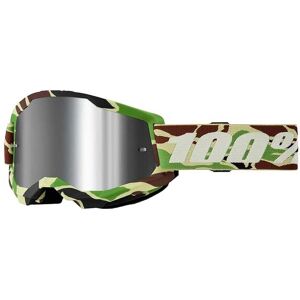 Lunettes de protection 100% Strata 2 War Camo - Lentille Miroir Argent - Publicité Lunettes de protection 100% Strata 2 War Camo - Lentille Miroir Argent - Publicité