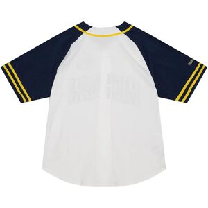 Mitchell & Ness Maglietta di Allenamento - Università del Michigan Bianca - Maglietta Mitchell & Ness Maglietta di Allenamento - Università del Michigan Bianca - Maglietta