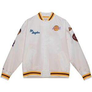 Mitchell & Ness Los Angeles Lakers White S Satin Jacket - S Mitchell & Ness Los Angeles Lakers White S Satin Jacket - S