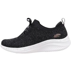 Skechers Ultra Flex 3.0 - Let's Dance Dames Sneakers Zwart/Roze Goud Skechers Ultra Flex 3.0 - Let's Dance Dames Sneakers Zwart/Roze Goud