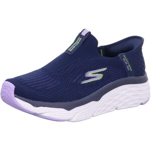 Skechers Max Cushioning Navy/Lavender Trainers - Women Skechers Max Cushioning Navy/Lavender Trainers - Women