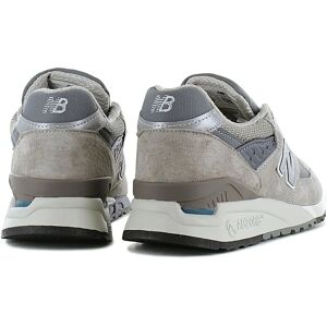 New Balance 998 Gris/Argent Sneakers - Fabriqué aux États-Unis - Amorti ABZORB - Cuir & Mesh - Publicité New Balance 998 Gris/Argent Sneakers - Fabriqué aux États-Unis - Amorti ABZORB - Cuir & Mesh - Publicité